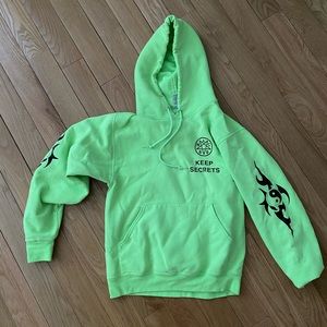 Graphic Neon Yellow Green Hoodie